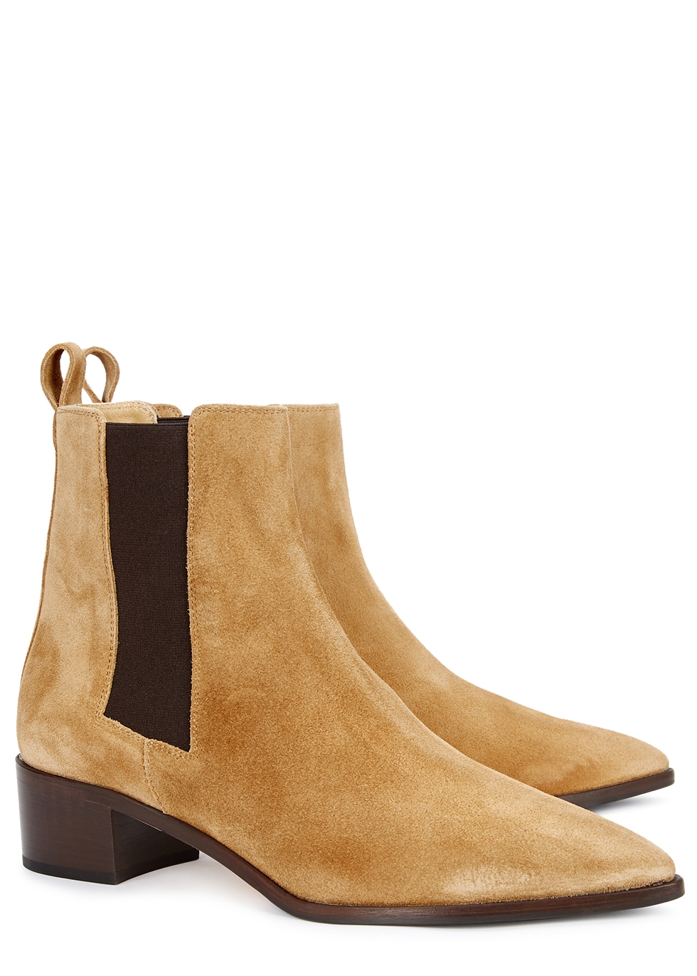sand chelsea boots