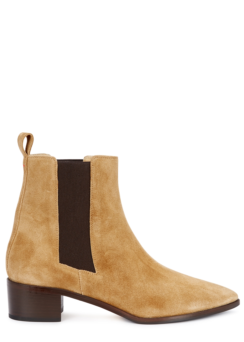 sand suede chelsea boots