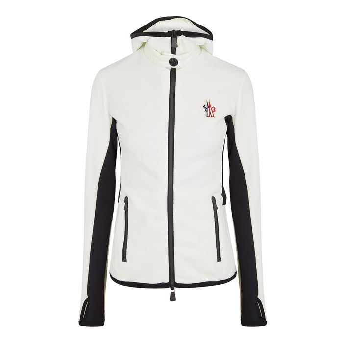 Moncler Grenoble White Fleece Jacket