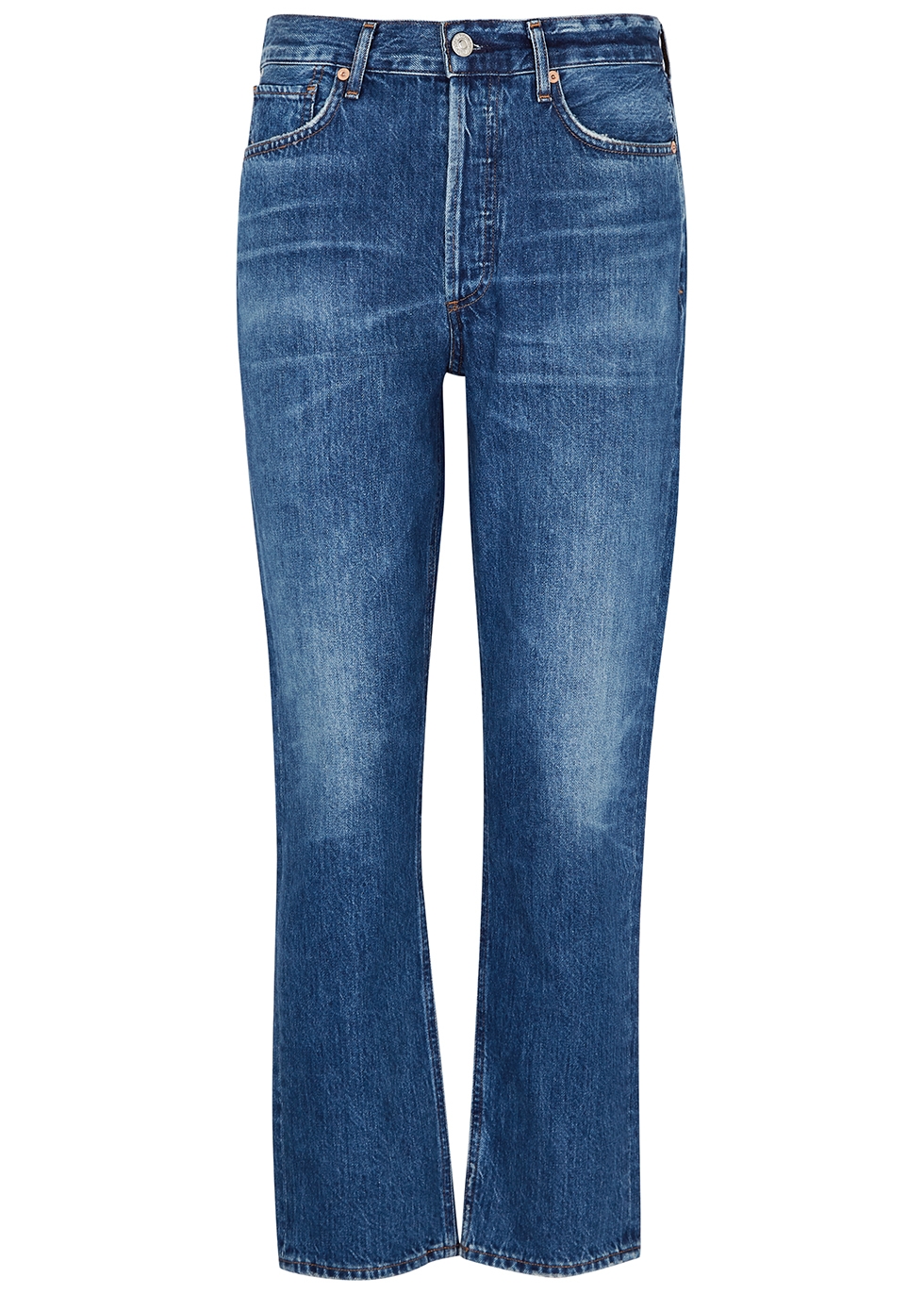 Charlotte straight-leg cropped jeans