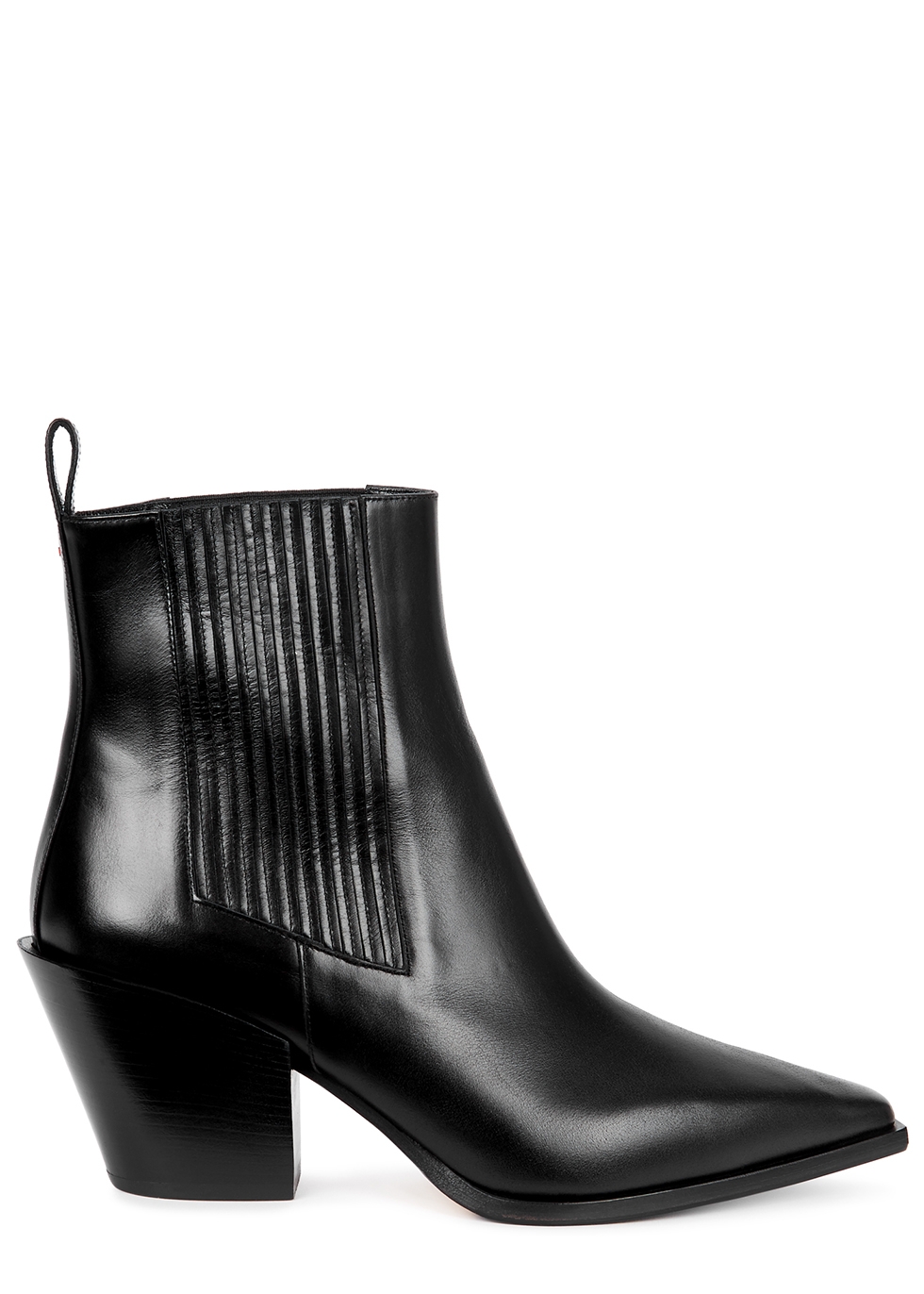aeyde Kate black leather ankle boots - Harvey Nichols