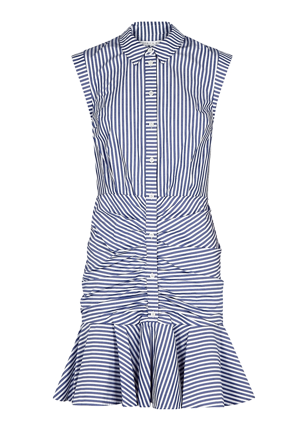 Veronica Beard Bell striped cotton shirt dress - Harvey Nichols