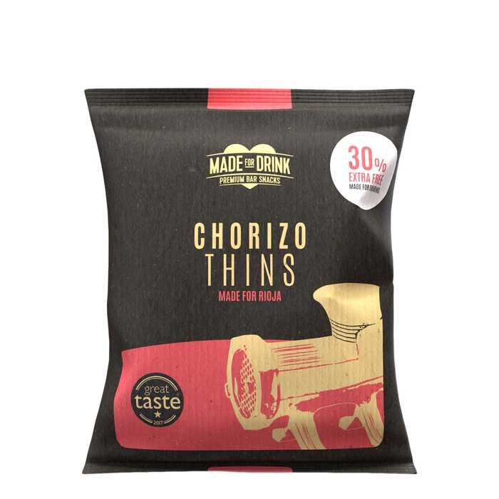 MADE FOR DRINK Chorizo Thins Made For Rioja 30g