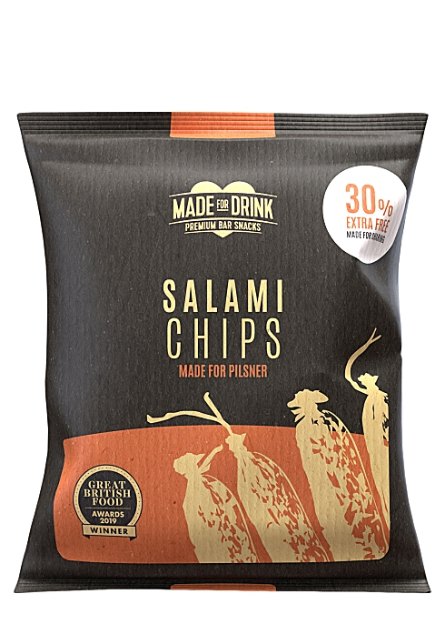 Made for Drink Salami Chips Made for Pilsner 30g - Harvey Nichols