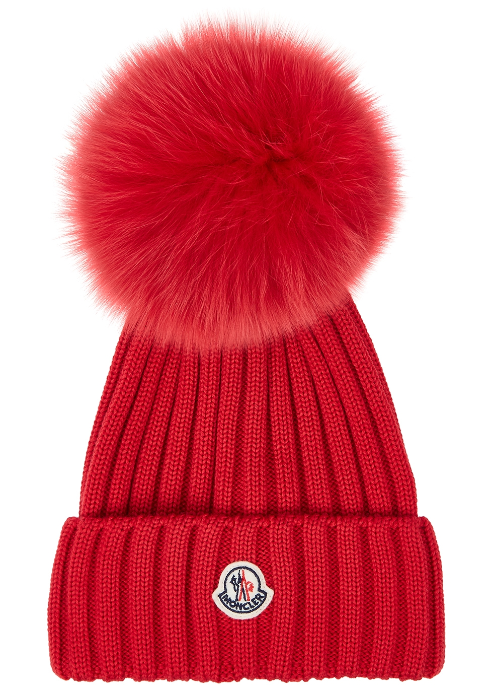 red moncler hat