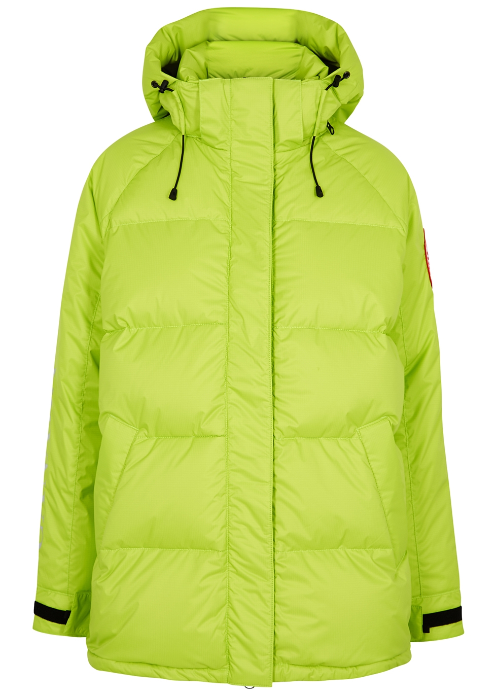 Approach bright green quilted shell jacket