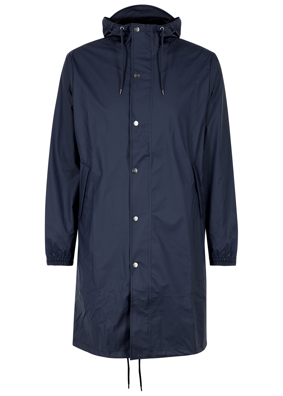 Rains Navy rubberised raincoat - Harvey Nichols