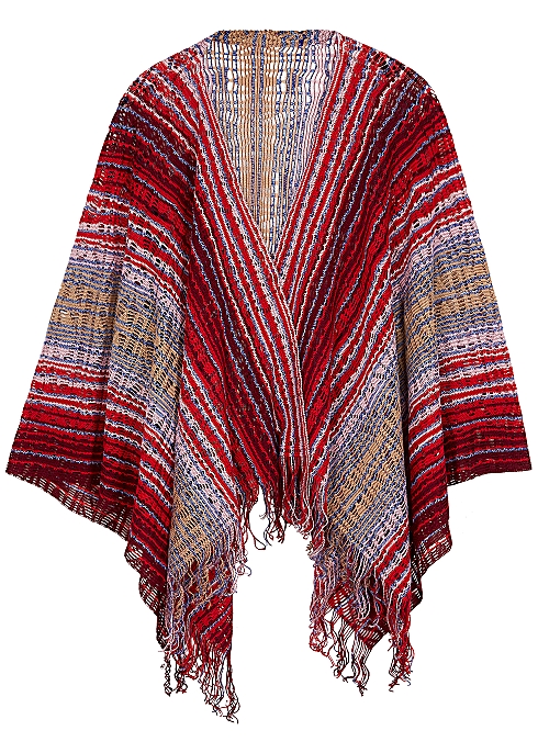 Textured-knit wool-blend cape - Missoni