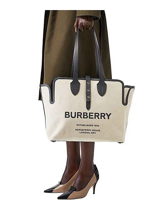 Burberry The medium soft cotton canvas belt bag - Harvey Nichols