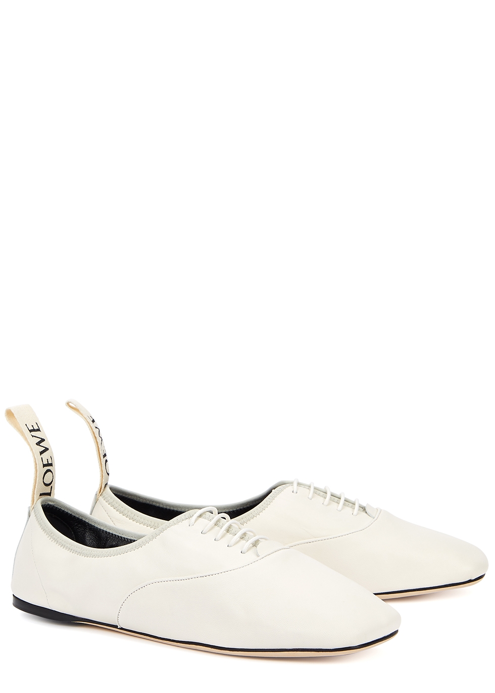 womens white leather flats