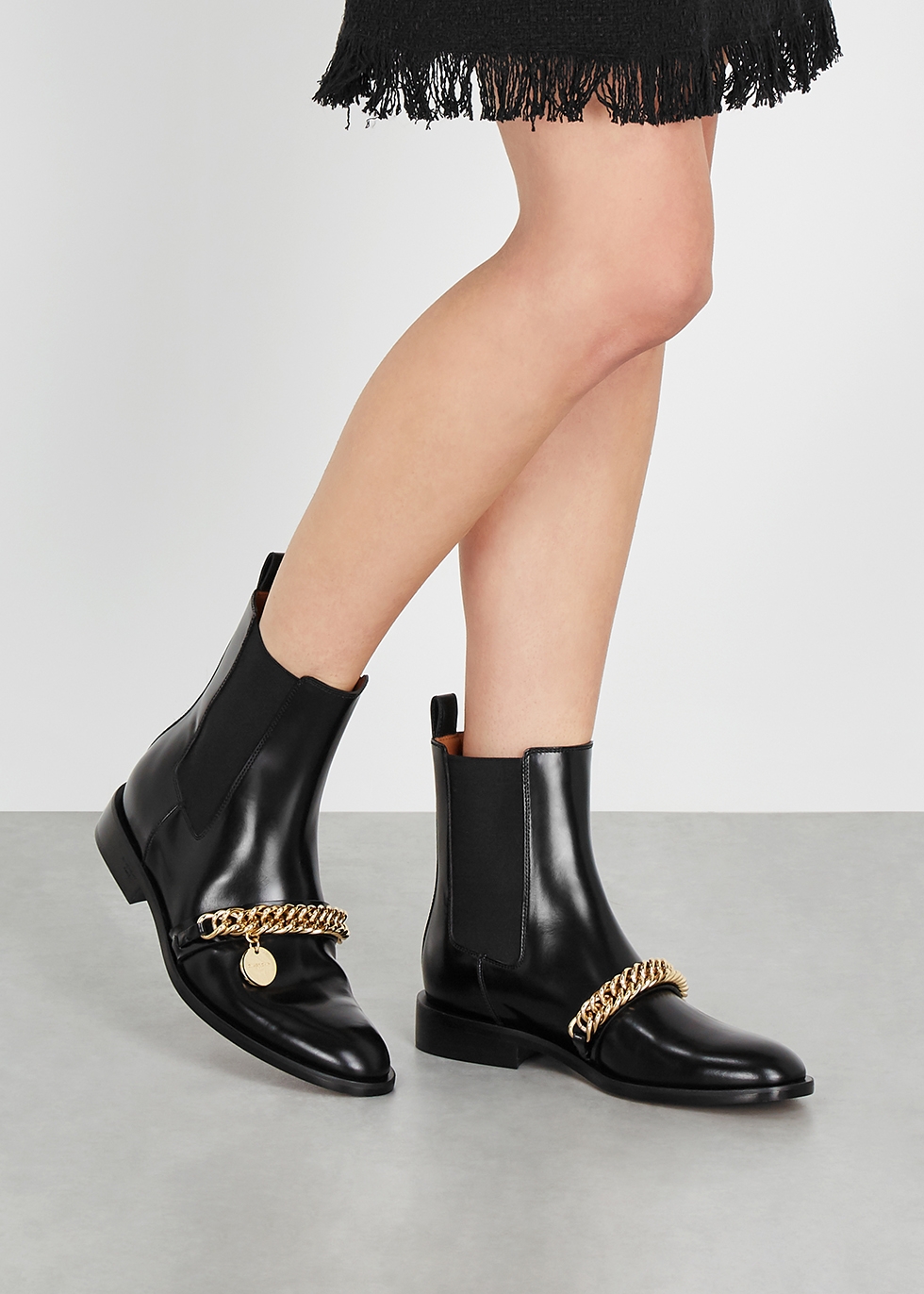givenchy boots with chain