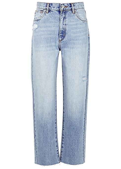A Venice blue straight-leg jeans - ABRAND