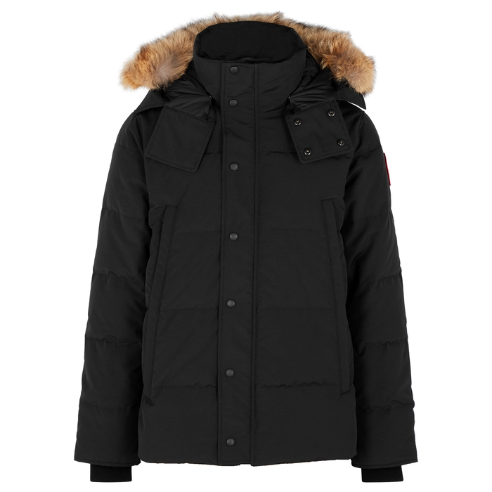 Canada Goose Wyndham Fur-Trimmed Arctic-Tech Jacket In Black | ModeSens