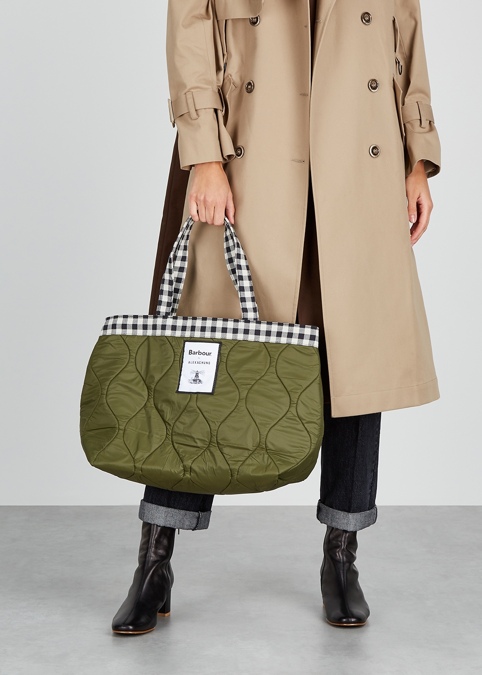 barbour quilted bag
