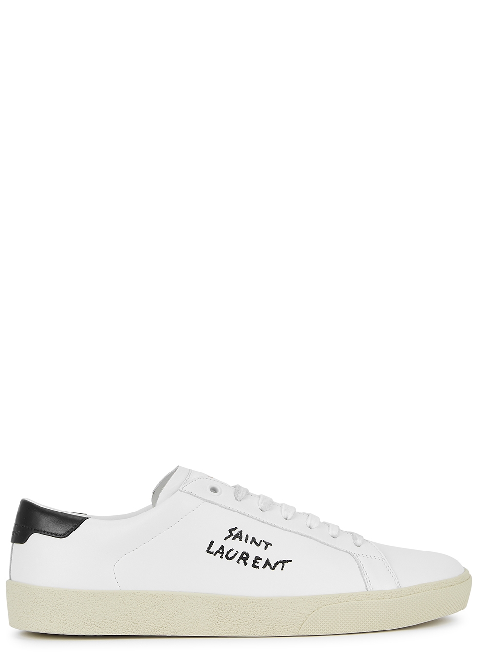 ysl leather sneakers