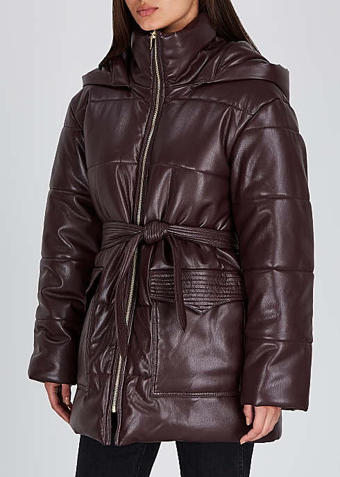 Lenox padded faux-leather jacket - Nanushka