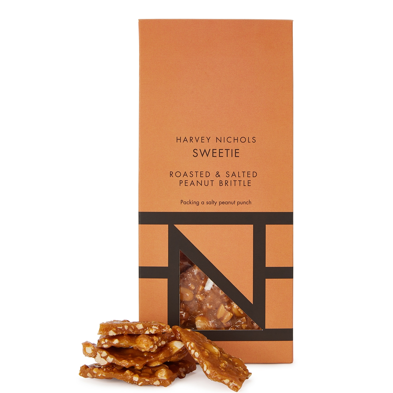 Harvey Nichols Roasted & Salted Peanut Brittle 125g, Box, Truffles