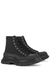 Tread black canvas hi-top sneakers - Alexander McQueen
