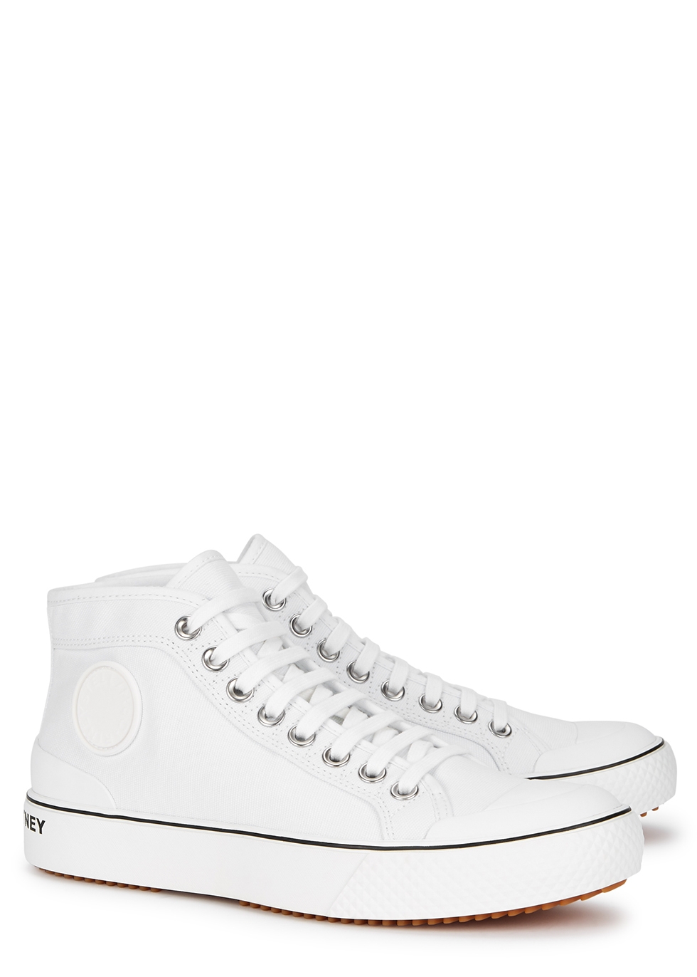 white canvas sneakers