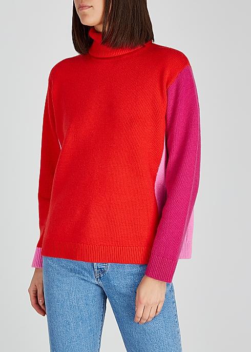 Apple roll-neck wool-blend jumper - Diane von Furstenberg