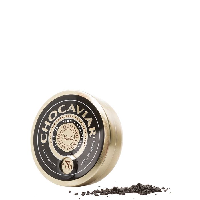 Venchi Chocaviar Chocolate In Metal Dispenser 100g