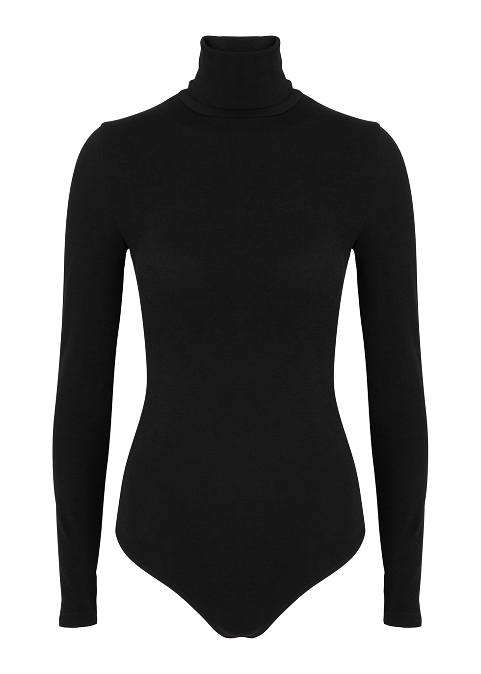 Colorado black stretch-knit thong bodysuit