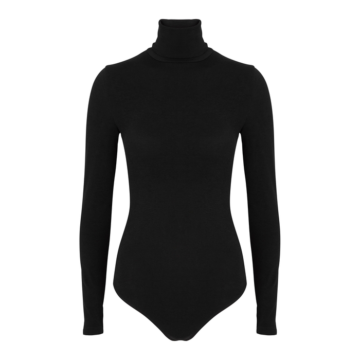 Wolford Colorado Black Stretch-knit Thong Bodysuit | ModeSens