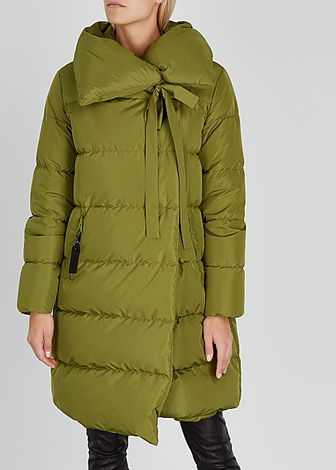 Big Puffa olive quilted shell coat - Bacon