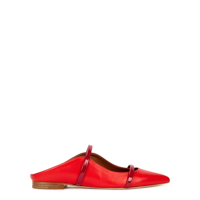Malone Souliers Maureen 10 Red Leather Mules