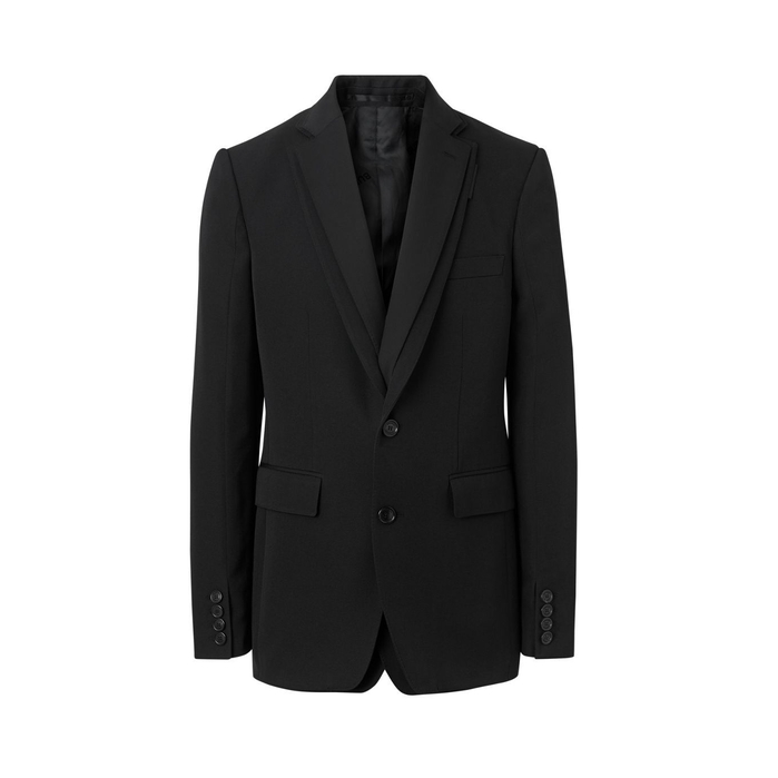 BURBERRY ENGLISH FIT RECONSTRUCTED WOOL TAILORED JACKET,3111031