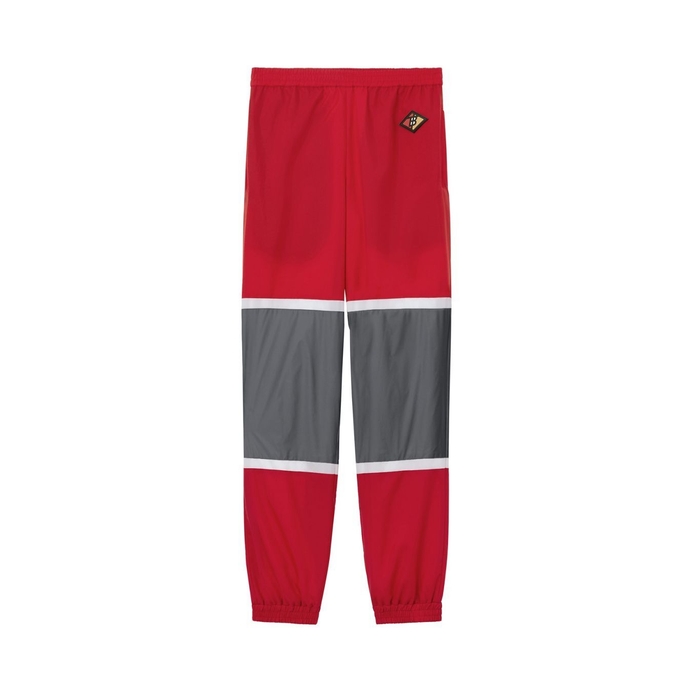 BURBERRY LOGO GRAPHIC STRIPED NYLON TRACKtrousers,3111156