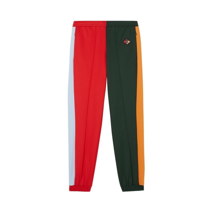 BURBERRY LOGO GRAPHIC COLOUR BLOCK JERSEY TRACKtrousers,3111253