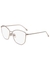 Pale gold-tone oval-frame optical glasses - Victoria Beckham
