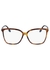 Tortoiseshell square-frame optical glasses - Victoria Beckham