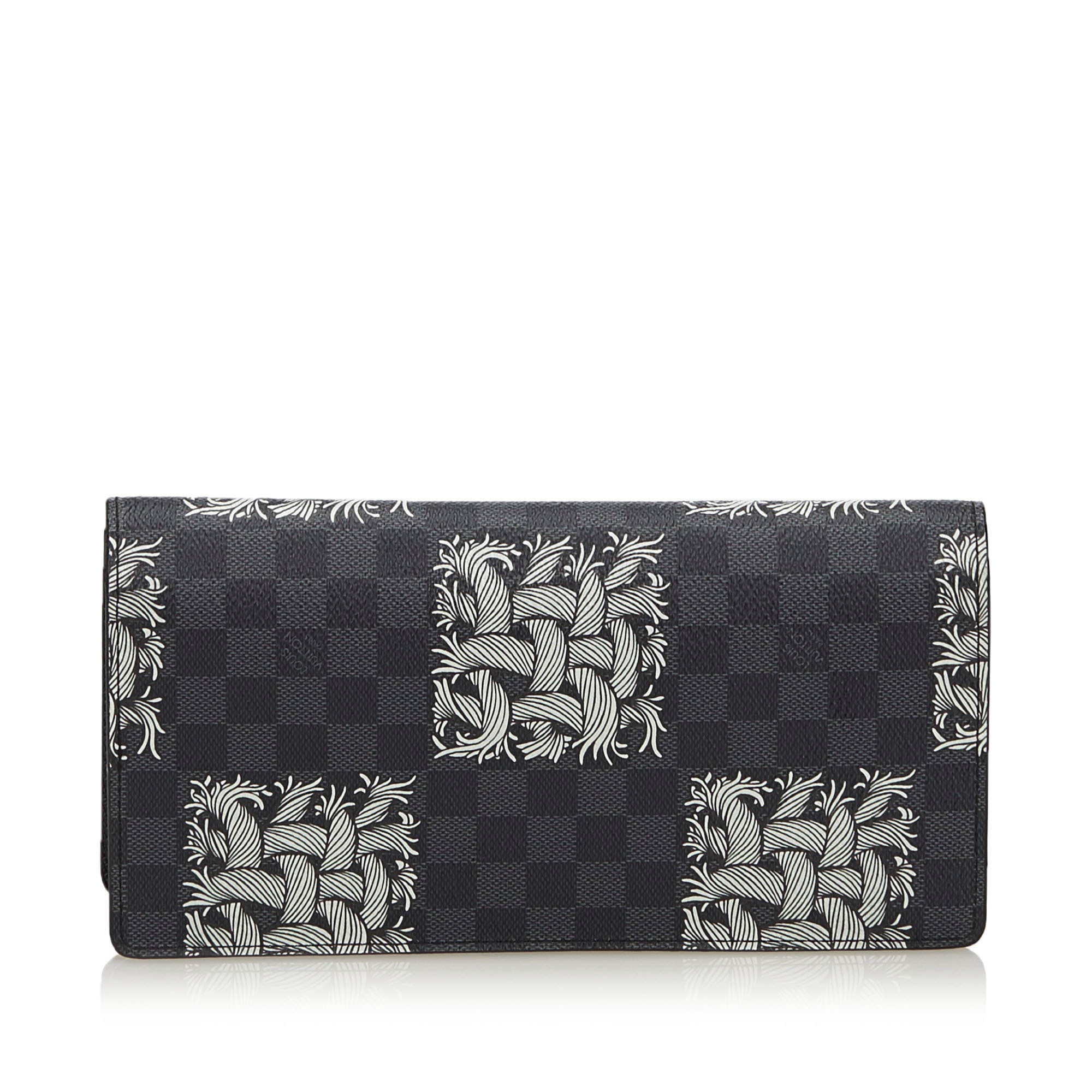 Louis Vuitton Black damier graphite portefeuille brazza christopher nemeth wallet - Harvey Nichols