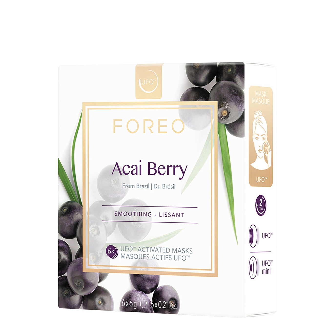 Acai Berry Ufo/ufo Mini Firming Face Mask for Ageing Skin