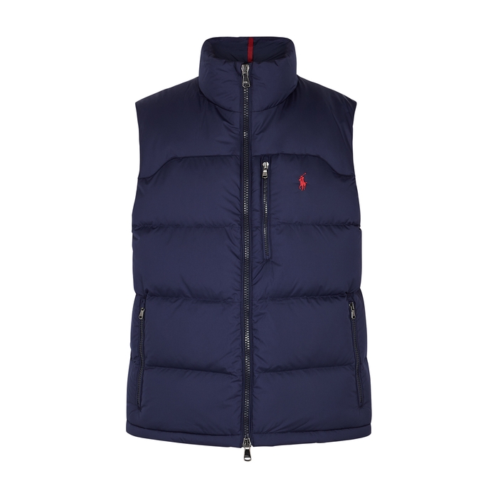 Polo Ralph Lauren Navy Quilted Shell Gilet
