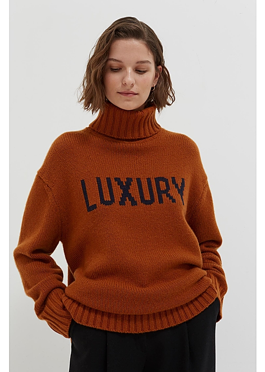Ginger luxury cashmere rollneck sweater - Chinti & Parker