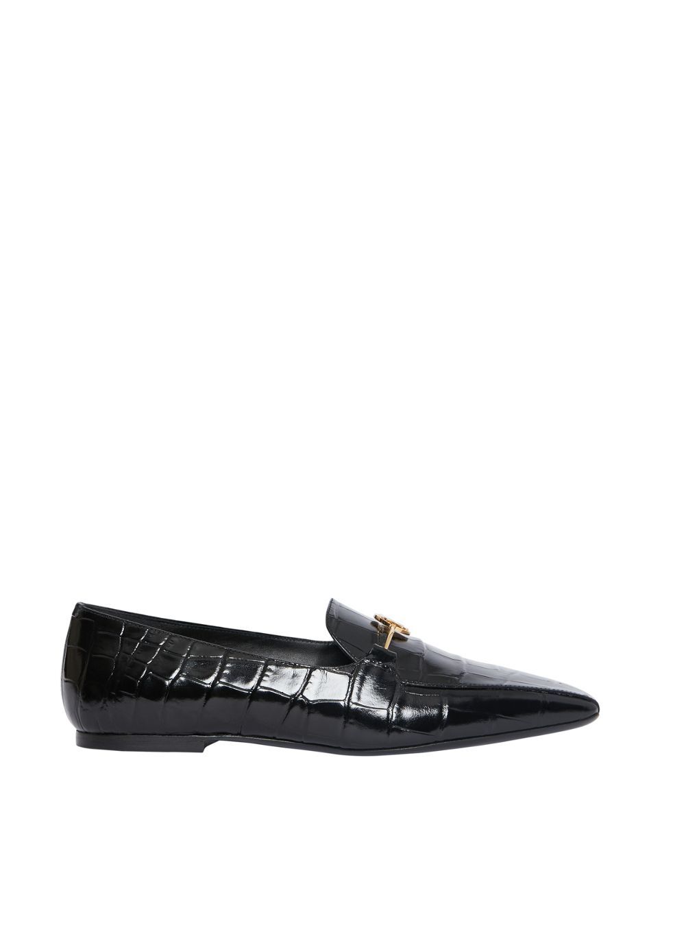 black leather loafers womens sale