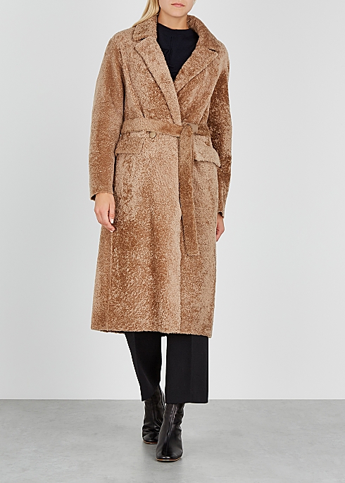Diana caramel reversible shearling coat - Anne Vest