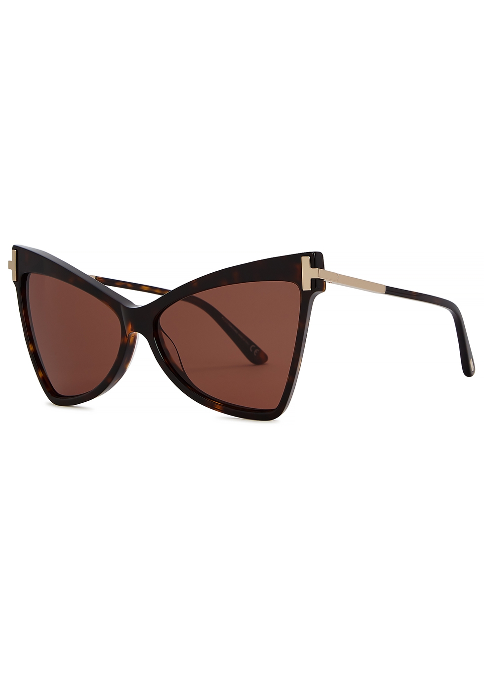 Tom Ford Amber Cat-eye Tortoiseshell-acetate Sunglasses in Brown Womens Mens Accessories Mens Sunglasses 