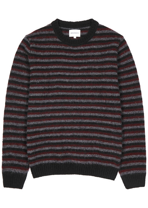 NORSE PROJECTS STRIPED WOOL JUMPER,3746110