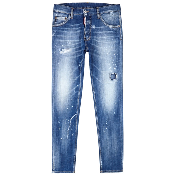 DSQUARED2 COOL GUY DISTRESSED SKINNY JEANS,3128663