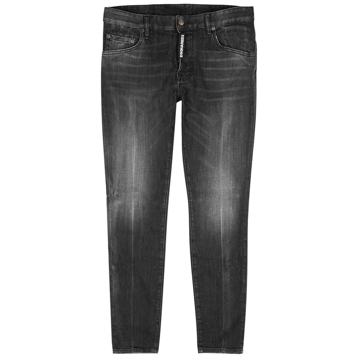 DSQUARED2 SUPER TWINKY GREY SKINNY JEANS,3783027