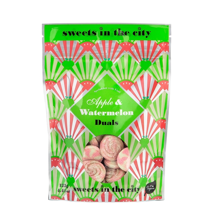 Sweets In The City Apple & Watermelon Duals Sweets 125g