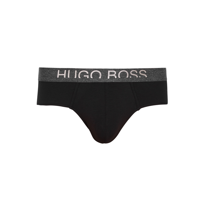 Hugo Boss Black Logo Cotton-blend Briefs
