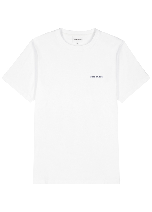 Norse Projects Niels White Logo Cotton T-shirt