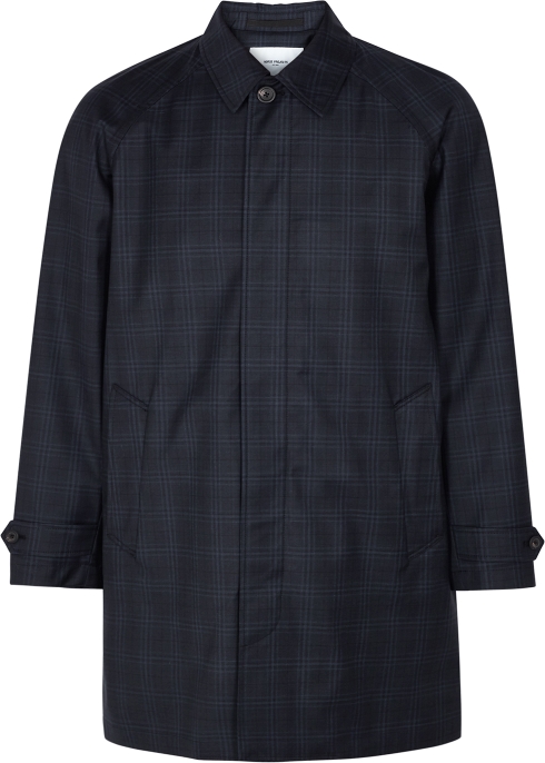 Norse Projects Lori Navy Checked Wool Jacket