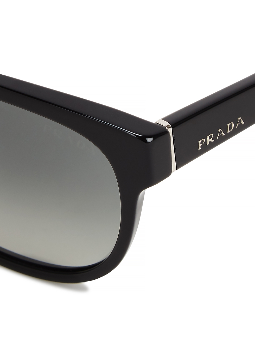 Prada Black wayfarer-style sunglasses 