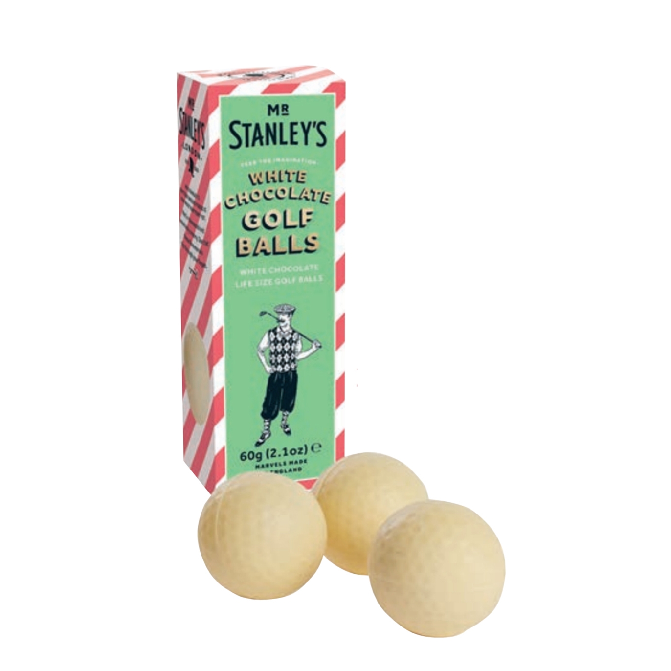 Mr Stanley's White Chocolate Golf Balls 60g